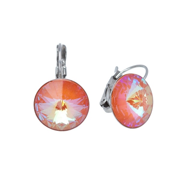 Jewelry - Last Pair Swarovski Crystal Leverback Earrings - 12mm – NWT
